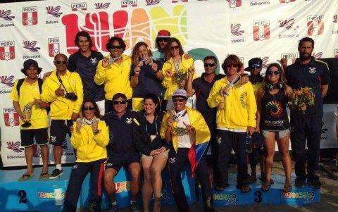 Selección ecuatoriana de Surf, que representó a Ecuador en torneos internacionales en Perú y Chile en 2018.