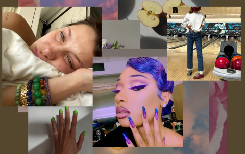 Bella Hadid y Megan Thee Stallion son dos de las artistas que cada semana comparten carruseles con fotos espontáneas y de su vida común.