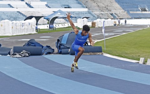 Javier Casierra, atleta de Guayas que también realiza el campamento.