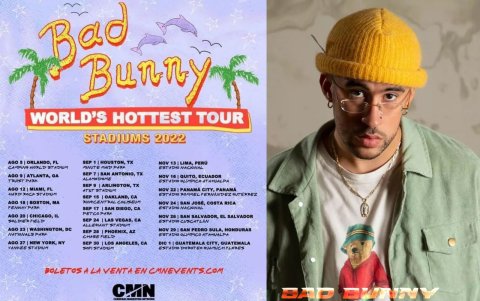Bad Bunny detalles de la gira.