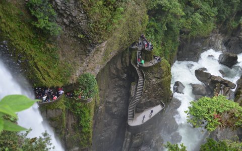 Escalinatas. Para los amantes de la fotografía, el sitio presenta una diversidad de escenarios.