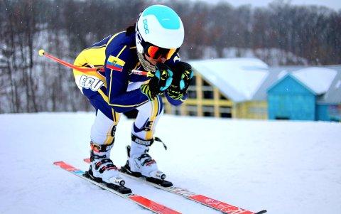La deportista practicó en Estados Unidos, donde reside. Participará en slalom gigante femenino el 7 de febrero, a las 10:15 de China (21:15 de Ecuador del 6).