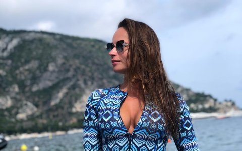 Traje de baño de una sola pieza.