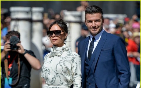 Victoria y David Beckham.