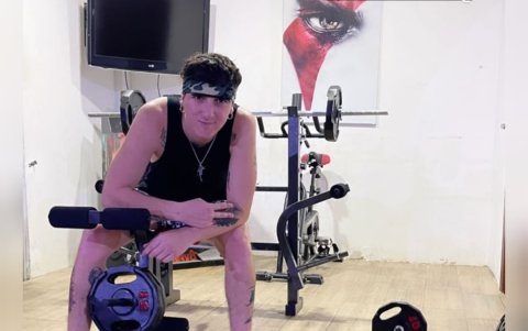 Sala de entrenamiento de Anthony Swagg.