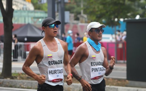 David Hurtado y Bryan Pintado competirá en los 20 km marcha. Ambos ya marcharon juntos en los Juegos Olímpicos de Tokio.