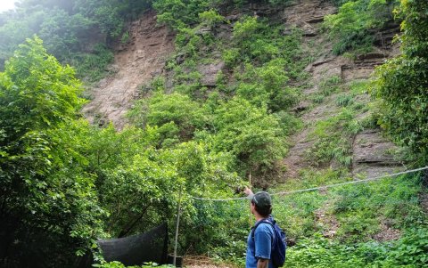 Espacio. En los alrededores donde ocurrió el deslizamiento de tierra se levanta una pequeña cancha, viviendas, senderos y una mecedora.
