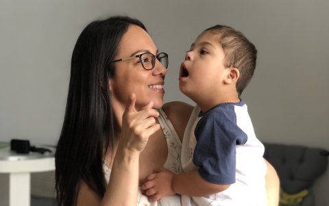 Andrea cuenta con mucha valentía que lo volvería a hacer todo por Joaquín