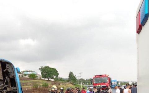 Imágenes del lugar del accidente, facilitadas por el sistema de seguridad ECU 911