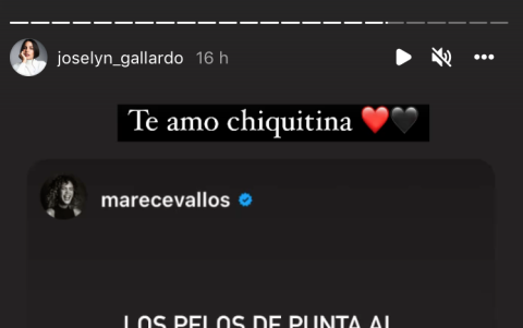 Mensaje de Mare Cevallos a Joselyn Gallardo