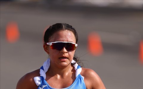 Glenda Morejón (21 años) es la campeona mundial de marcha en los 35 kilómetros. También ostenta un récord mundial juvenil.