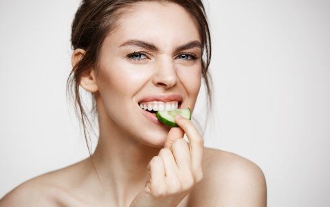 El pepino es delicioso y saludable. Es fuente de antioxidantes.