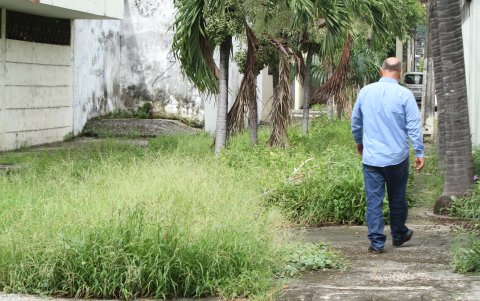 Oscuridad. Los residentes solicitan que haya más luminosidad en el puente que conecta con el Albán Borja, además de señalética.