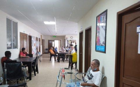 Espacio. La adulta mayor se encuentra en el albergue Volver a Soñar, ubicado en la Cooperativa de Vivienda Autoridad Portuaria, al sur de la ciudad.