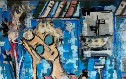 Esta es una de las obras que forman parte de la muestra ‘Nona’.