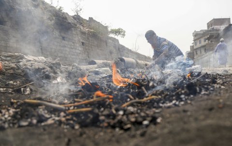 El uso de la minas de carbón es una de las causas de este gran problema de contaminación del aire.  EFE
