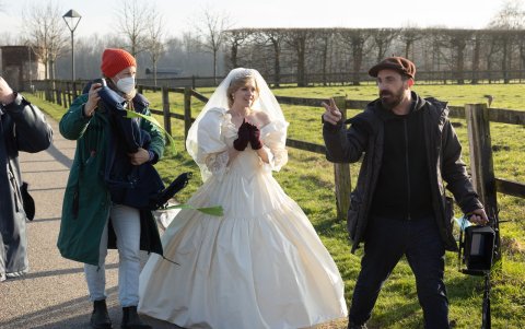 Kristen Stewart en su convincente rol como la fallecida Diana de Gales.