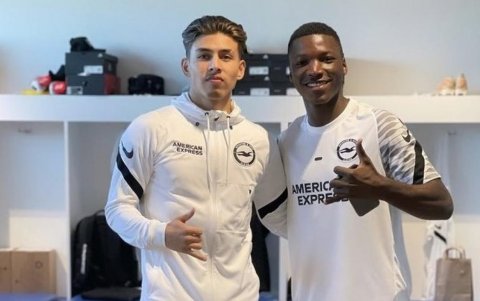 Sarmiento y Caicedo han intimado más en su día a día en el Brighton inglés.