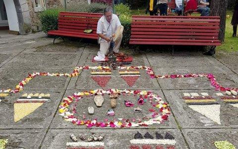 Ceremonia. La chacana es un símbolo de los pueblos indígenas de los Andes.