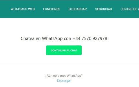 Al abrir el enlace te redirigen a otro chat en el que te piden datos personales para continuar con el proceso.