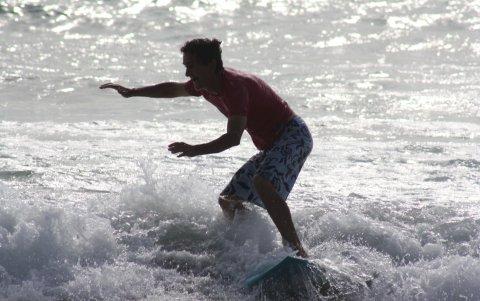 Campos aprovecha para practicar la disciplina que tanto le gusta todas las tardes.