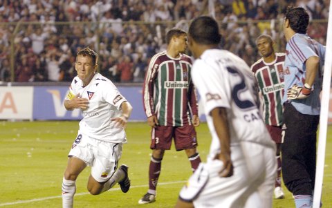 Patricio Urrutia tiene 16 goles en Copa Libertadores con Liga de Quito.