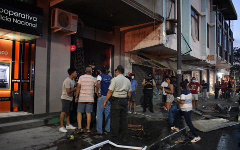 Los propietarios del local donde se produjo la explosión no se pronunciaron sobre el hecho.