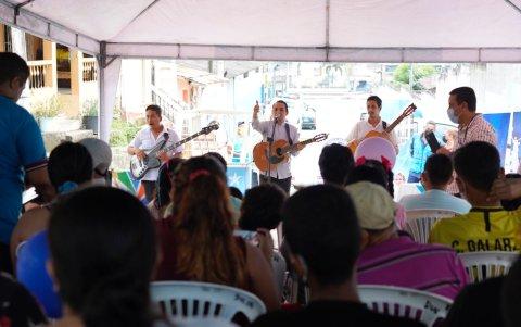 En las actividades también hubo música en vivo