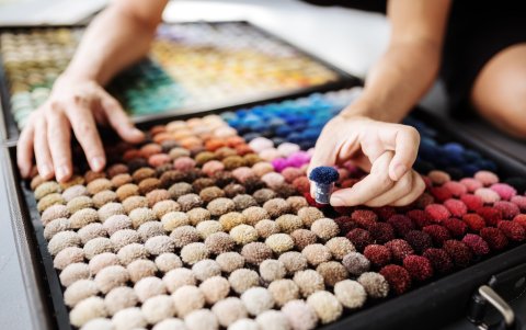 Las alfombras se han convertido en el nuevo emprendimiento de esta creativa.