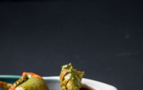 Receta para preparar cangrejo al pesto.