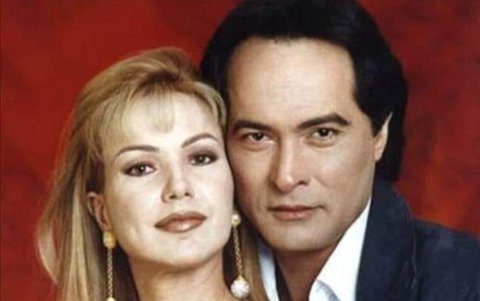 Jeannette Rodríguez y Jean Carlo Simancas en afiche promocional de la telenovela.