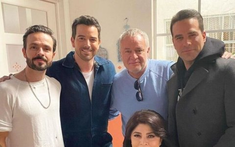 Junto a José María Torre, Mane de la Parra, José Alberto Castro y Victoria Ruffo.