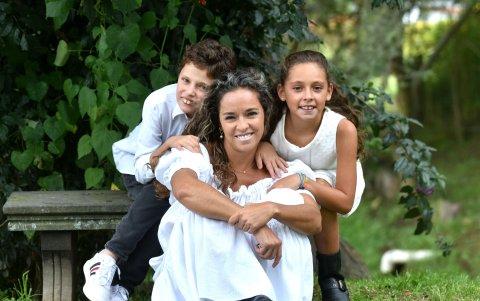 Con sus hijos, el motor de su vida