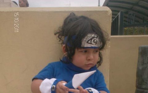 Daniel fue el primero de su familia en concursar usando un cosplay de Sasuke de Naruto