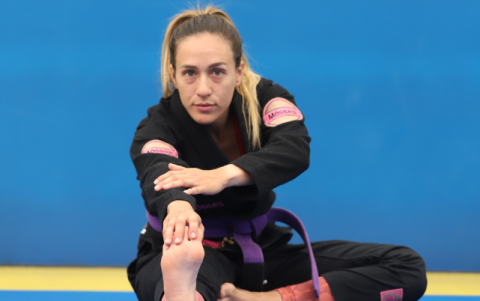 Nicole Loor en un día de entrenamiento.