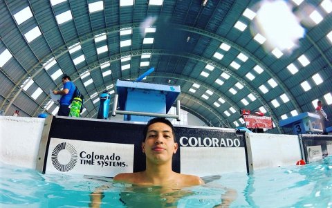 David Castro cumplía exigentes sesiones de entrenamientos para las competencias.