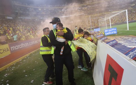 La seguridad privada actuó de inmediato para ayudar a los afectados.