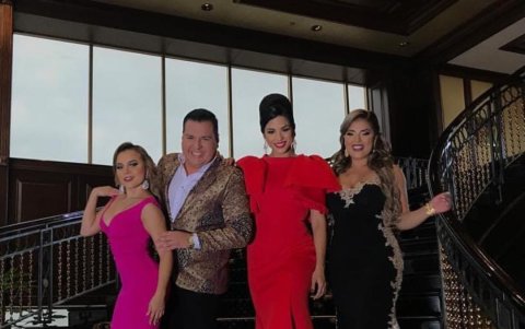 Con Silvana Torres, Miguel Cedeño y Lissette Cedeño.