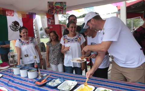 Las familias disfrutaron de la gastronomía