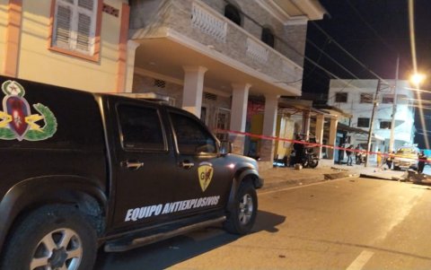 La Policía acordonó el sitio que sufrió la emergencia