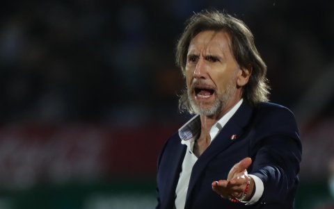 entrenador de Perú, el argentino Ricardo Gareca
