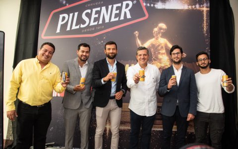 Ejecutivos de Cervecería nacional, Ministro de Deporte, Jaime Iván Kaviedes y JuanSe Piana