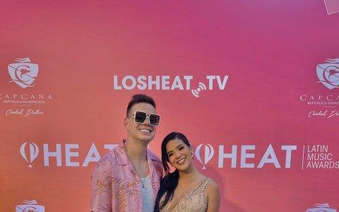 Con el artista Marko en los premios Heat.