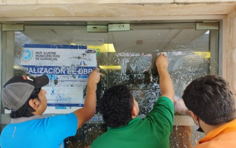 Paralización. Durante seis días, estudiantes, ciudadanos, y artistas, no pudieron ingresar al sitio.