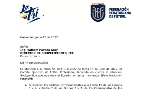 El pedido lo realizó por el escrito la FEF