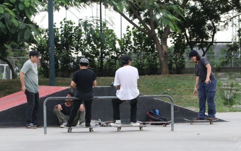 Espacios. Existen pocas áreas destinadas a estos deportes y los interesados deben esperar para usarlas.