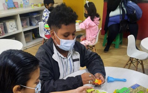 Los más pequeños también disfrutaron este día.