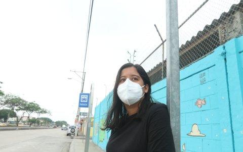 Figura. Cantos espera que Guayaquil sea más amigable con las personas de su comunidad. Ella ha pasado más de una experiencia negativa en la calle.