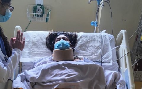 La riobambeña tras ser arrollada en febrero dijo que llegó al hospital “sin signos vitales”.