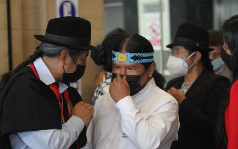 marlon Santi dijo a EXPRESO que esperan la respuesta de Iza hasta el 27 de mayo de 2023.